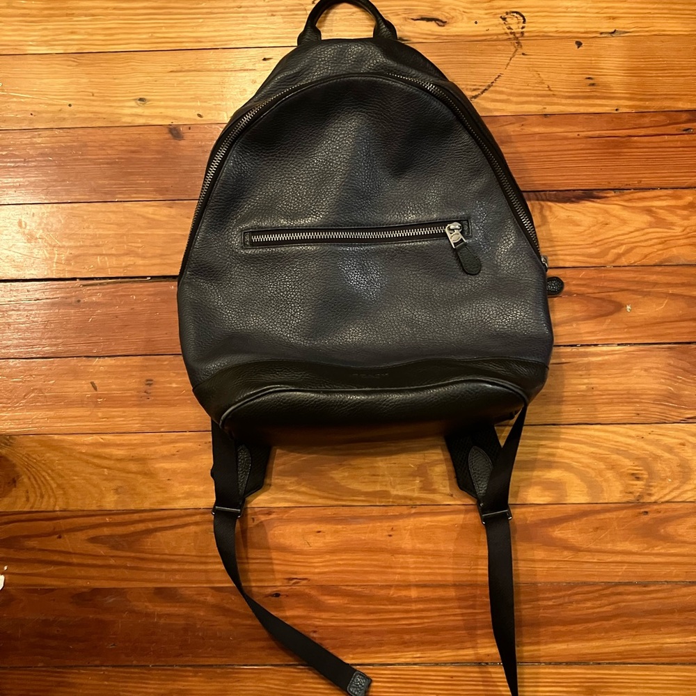 Coach Leather Backpack